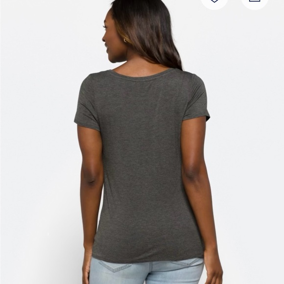 Nine Britton Charcoal Twist Front Tee - Picture 3 of 12